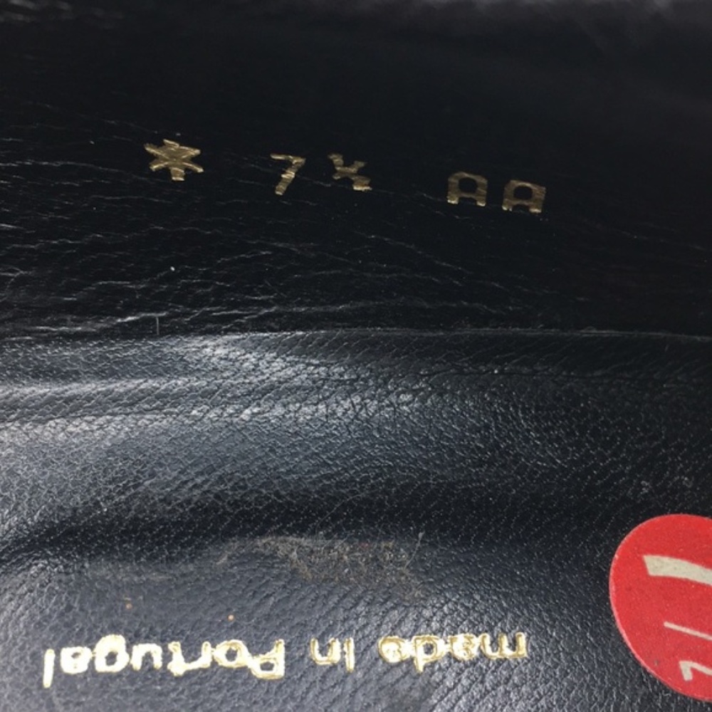 ROBERT CLERGERIE cognac leather square toe flats - Picture 3 of 8